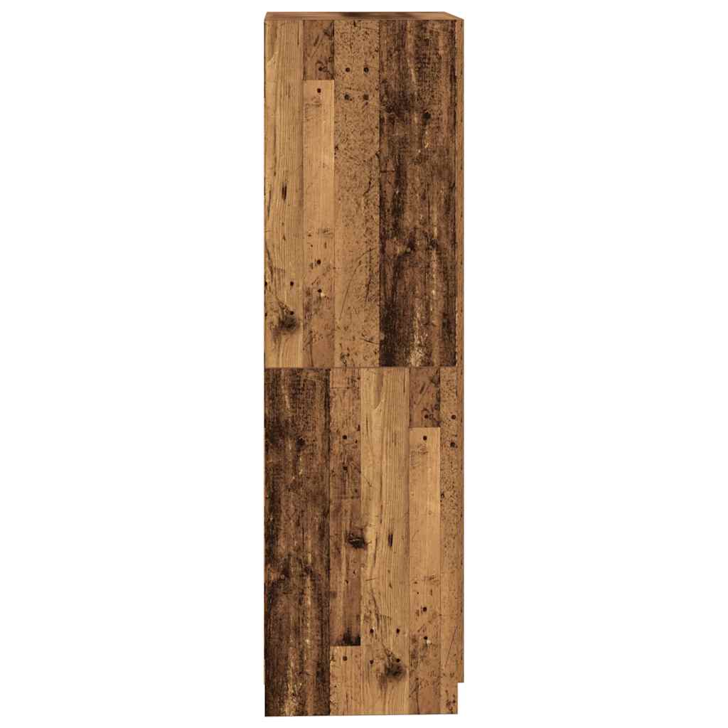 Kledingkast 80x52x180 cm bewerkt hout oud houtkleurig is nu te koop bij PeponiXL, paradijselijk wonen!