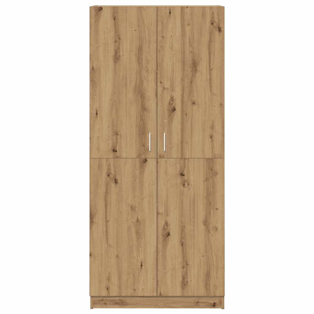 Kledingkast 80x52x180 cm bewerkt hout artisanaal eikenkleurig is nu te koop bij PeponiXL, paradijselijk wonen!