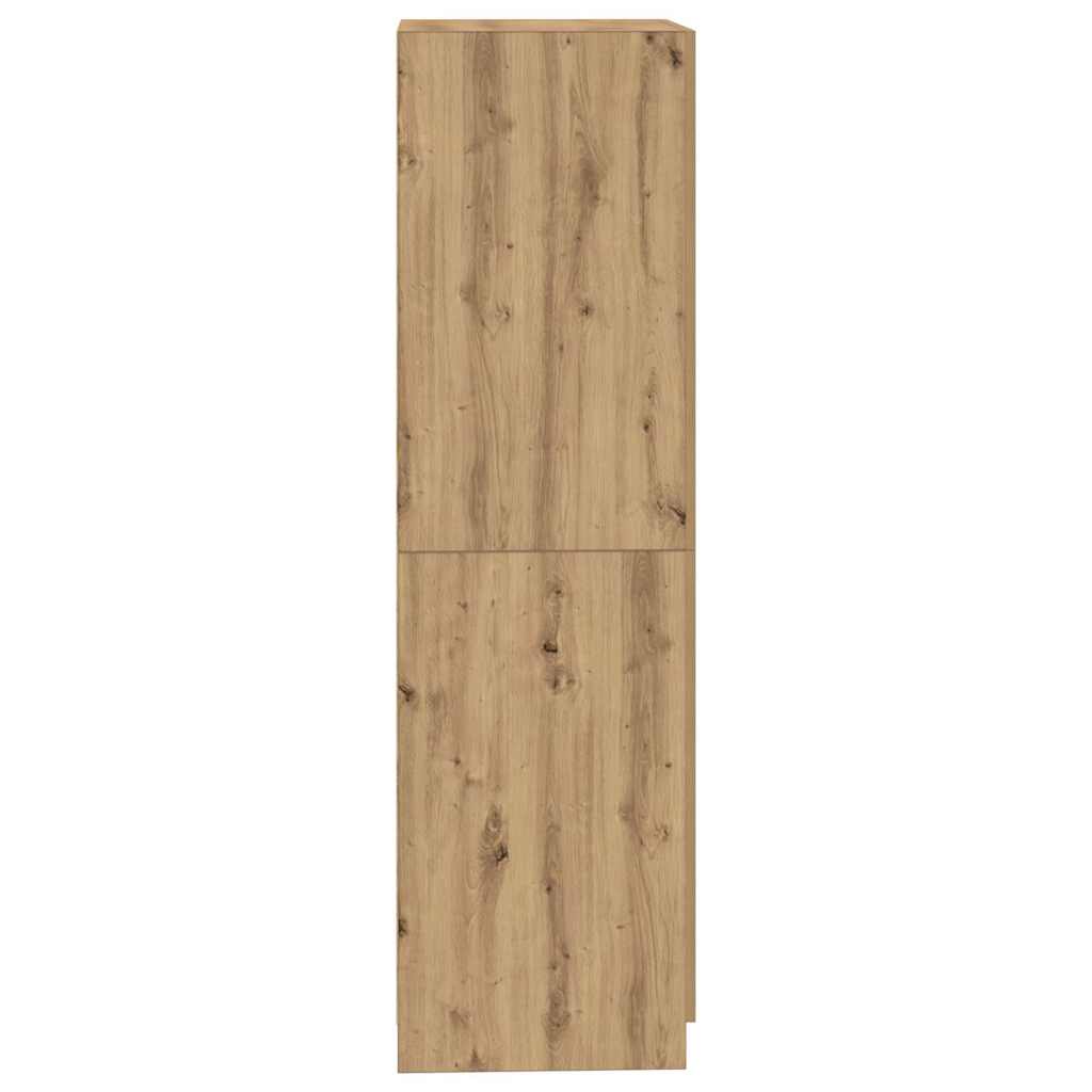 Kledingkast 80x52x180 cm bewerkt hout artisanaal eikenkleurig is nu te koop bij PeponiXL, paradijselijk wonen!