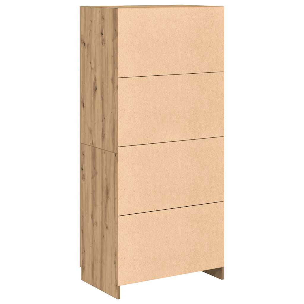 Kledingkast 90x52x200 cm bewerkt hout artisanaal eikenkleur is nu te koop bij PeponiXL, paradijselijk wonen!