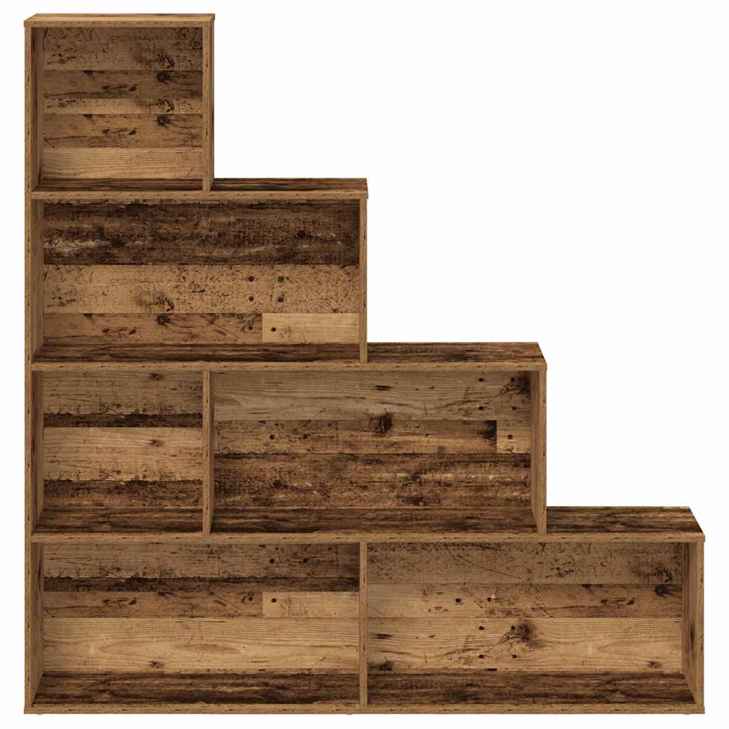 Boekenkast 157x24x160 cm bewerkt hout oud houtkleurig is nu te koop bij PeponiXL, paradijselijk wonen!