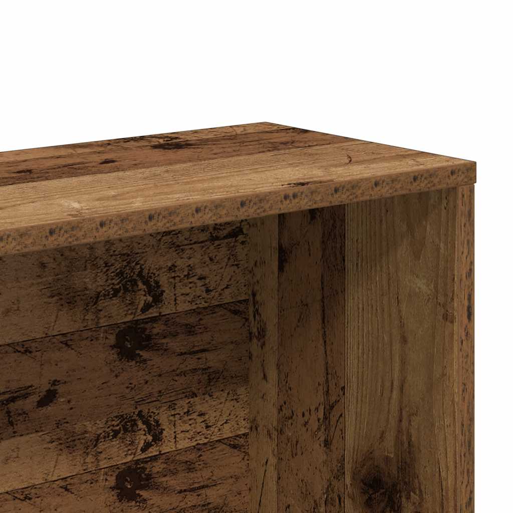 Boekenkast 157x24x160 cm bewerkt hout oud houtkleurig is nu te koop bij PeponiXL, paradijselijk wonen!