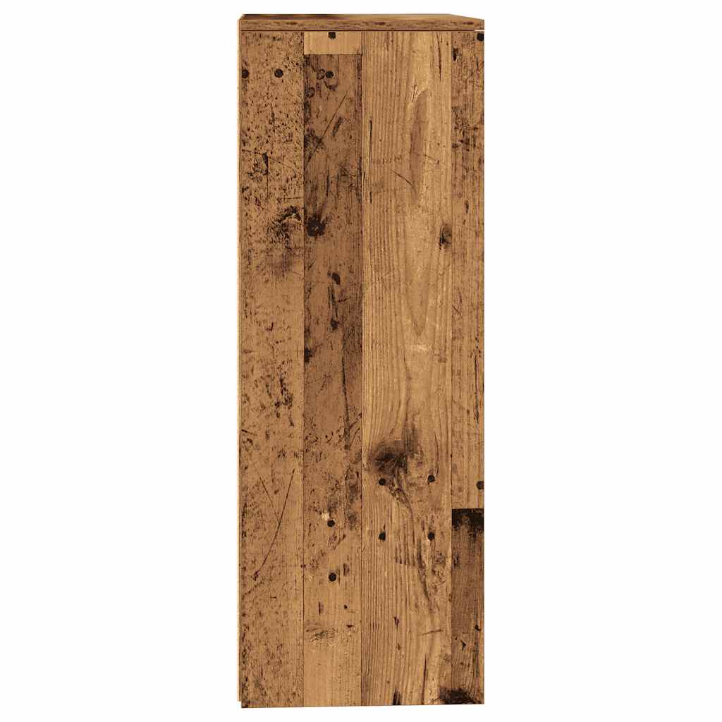 Dressoir met 6 lades 50x34x96 cm bewerkt hout oud houtkleurig is nu te koop bij PeponiXL, paradijselijk wonen!