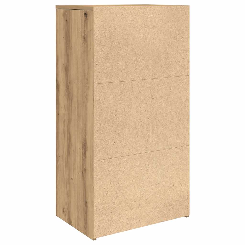 Dressoir met 6 lades 50x34x96 cm bewerkt hout artisanaal eiken is nu te koop bij PeponiXL, paradijselijk wonen!