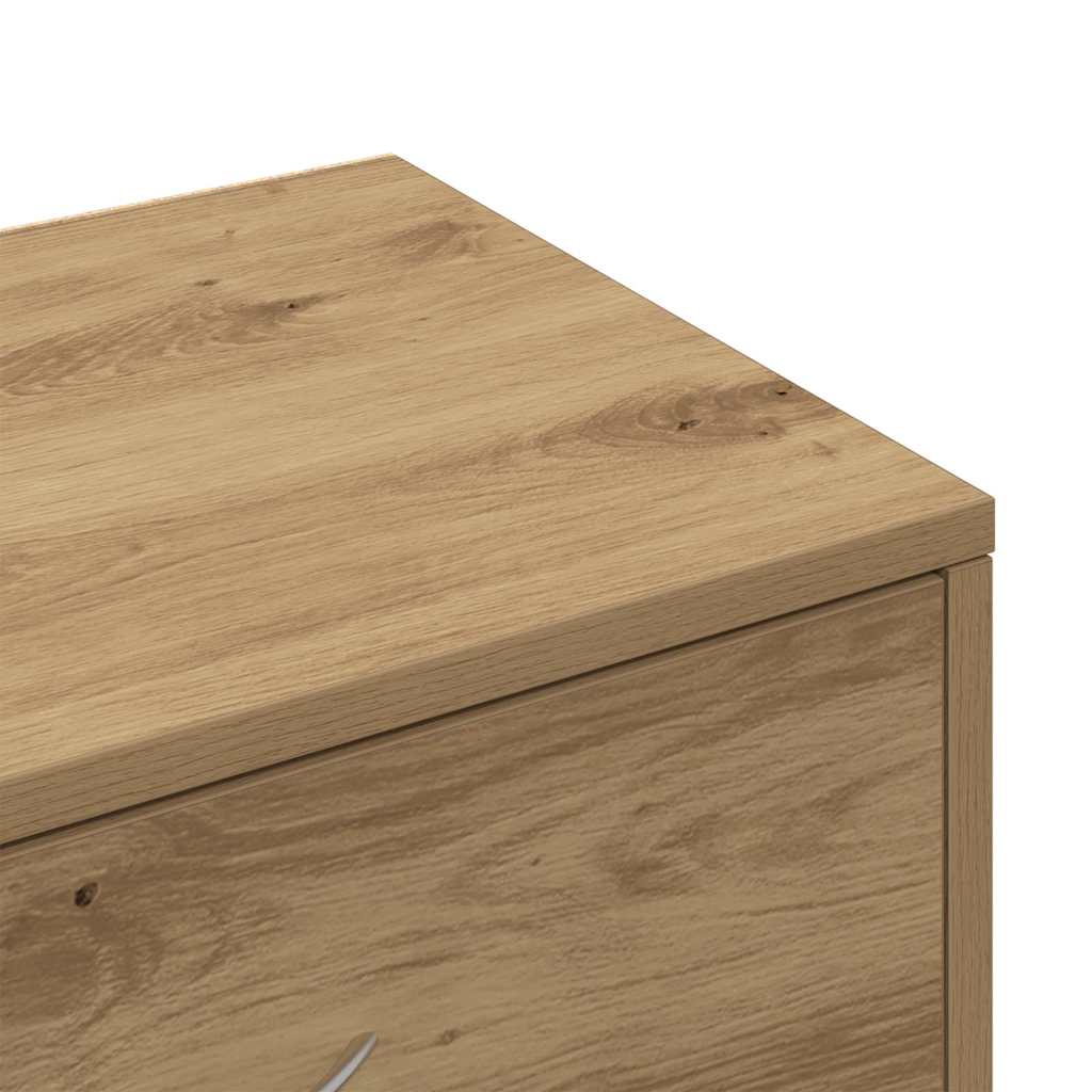 Dressoir met 6 lades 50x34x96 cm bewerkt hout artisanaal eiken is nu te koop bij PeponiXL, paradijselijk wonen!