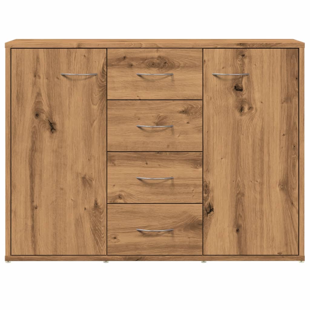 Dressoir 88x30x64 cm bewerkt hout artisanaal eikenkleur is nu te koop bij PeponiXL, paradijselijk wonen!