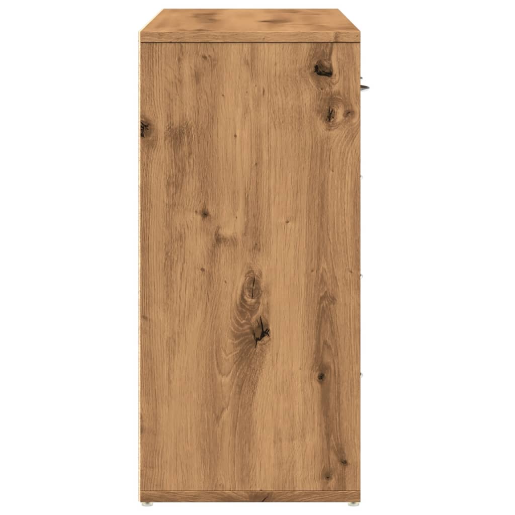 Dressoir 88x30x64 cm bewerkt hout artisanaal eikenkleur is nu te koop bij PeponiXL, paradijselijk wonen!
