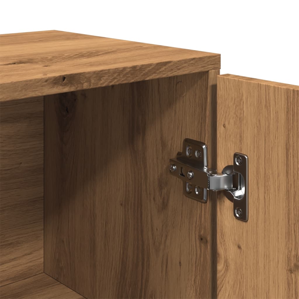 Dressoir 88x30x64 cm bewerkt hout artisanaal eikenkleur is nu te koop bij PeponiXL, paradijselijk wonen!