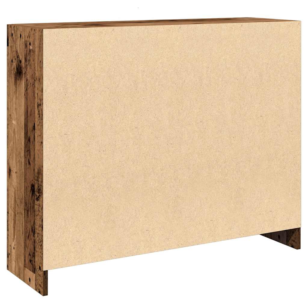 Dressoir 91x28x75 cm bewerkt hout oud houtkleurig is nu te koop bij PeponiXL, paradijselijk wonen!