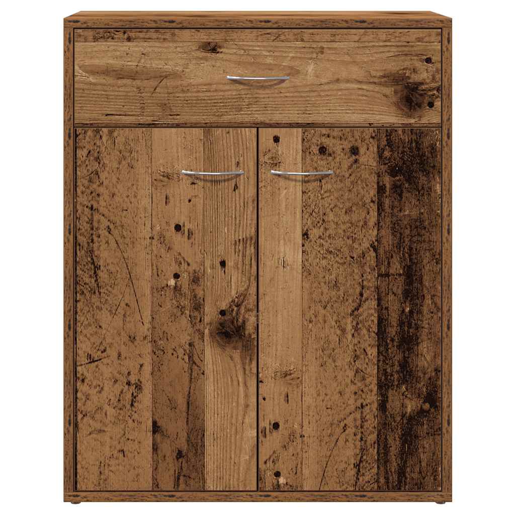 Dressoir 60x30x75 cm bewerkt hout oud houtkleurig is nu te koop bij PeponiXL, paradijselijk wonen!