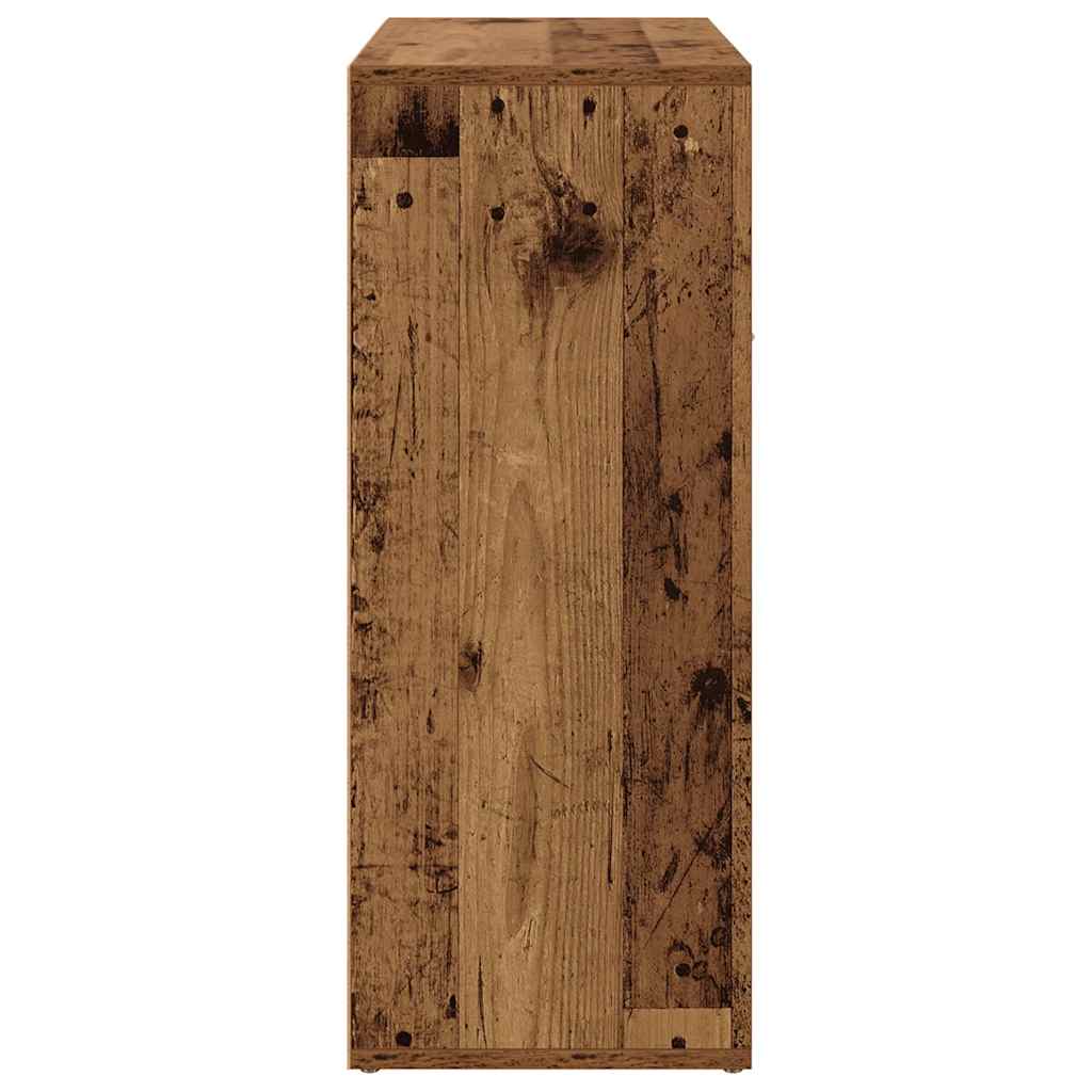 Dressoir 60x30x75 cm bewerkt hout oud houtkleurig is nu te koop bij PeponiXL, paradijselijk wonen!