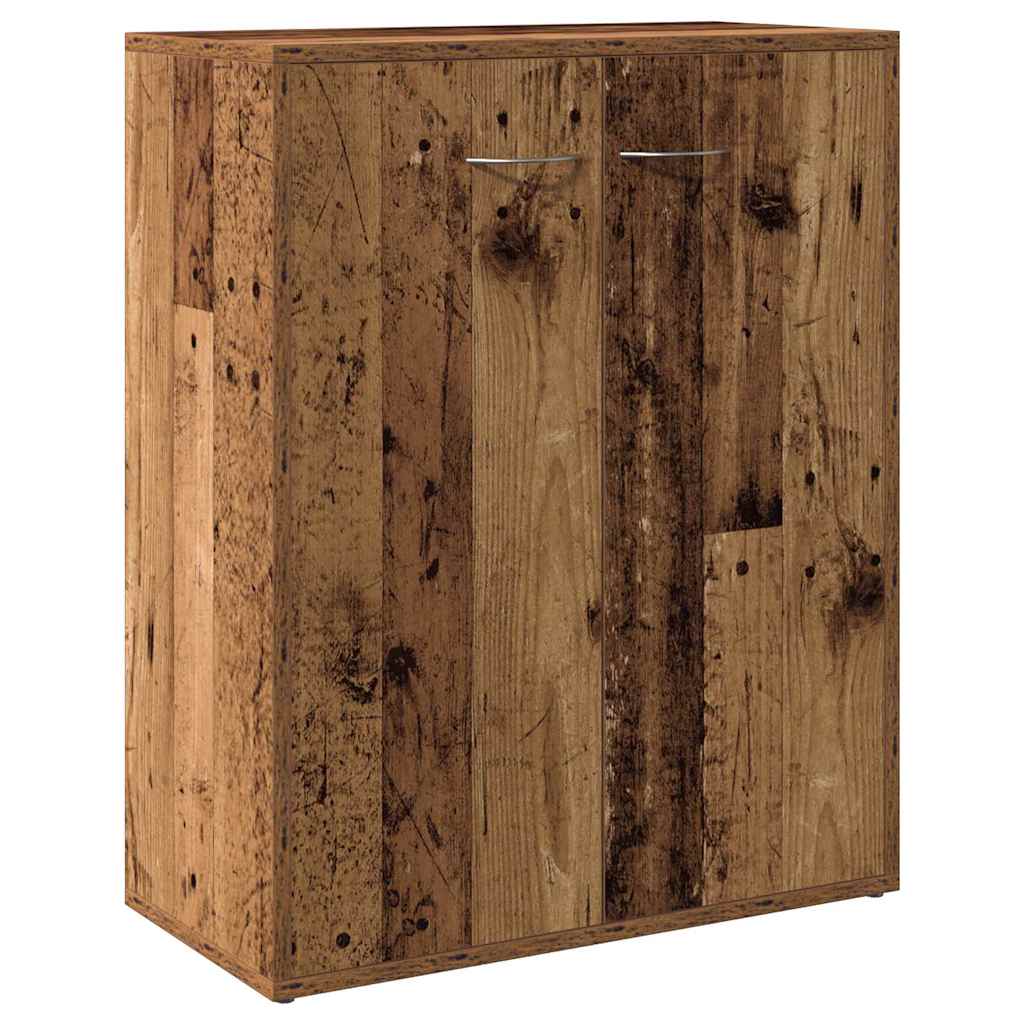 Dressoir 60x30x75 cm bewerkt hout oud houtkleurig is nu te koop bij PeponiXL, paradijselijk wonen!