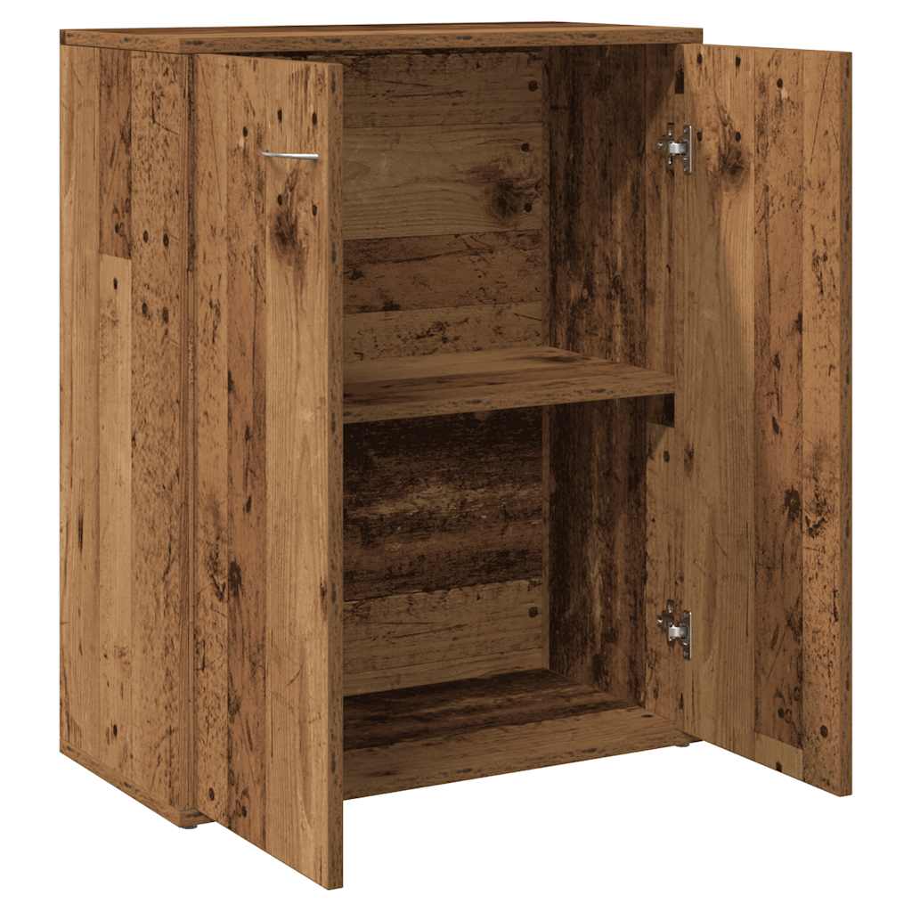 Dressoir 60x30x75 cm bewerkt hout oud houtkleurig is nu te koop bij PeponiXL, paradijselijk wonen!