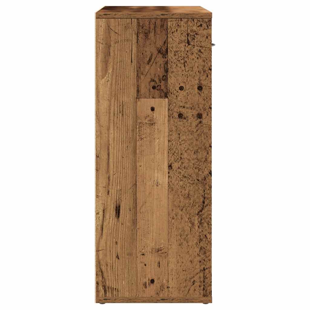 Dressoir 60x30x75 cm bewerkt hout oud houtkleurig is nu te koop bij PeponiXL, paradijselijk wonen!