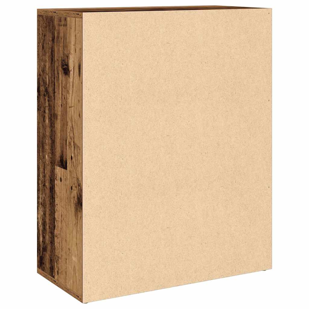 Dressoir 60x30x75 cm bewerkt hout oud houtkleurig is nu te koop bij PeponiXL, paradijselijk wonen!