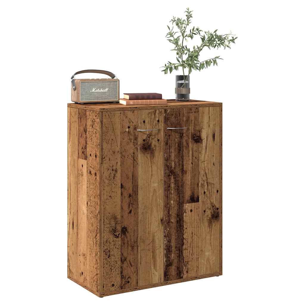 Dressoir 60x30x75 cm bewerkt hout oud houtkleurig is nu te koop bij PeponiXL, paradijselijk wonen!
