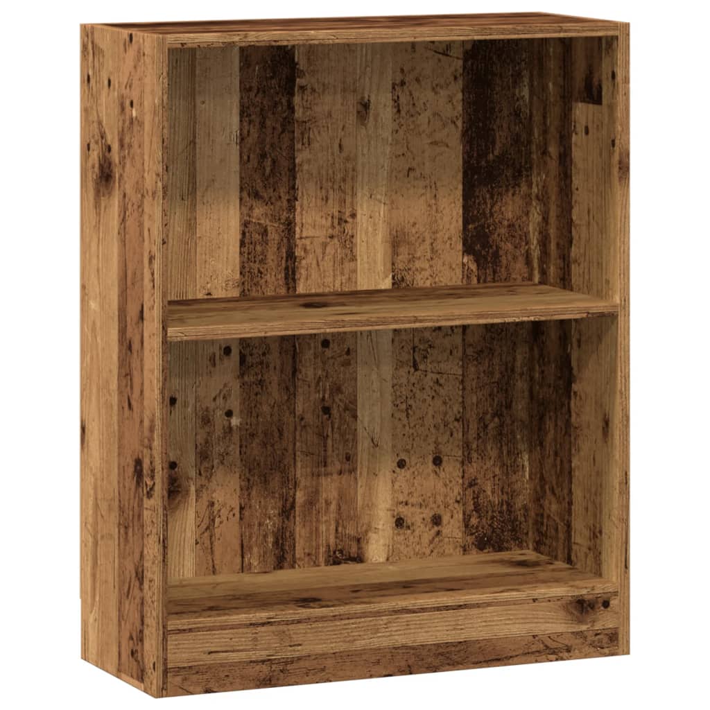 Boekenkast 60x24x76 cm bewerkt hout oud houtkleurig is nu te koop bij PeponiXL, paradijselijk wonen!