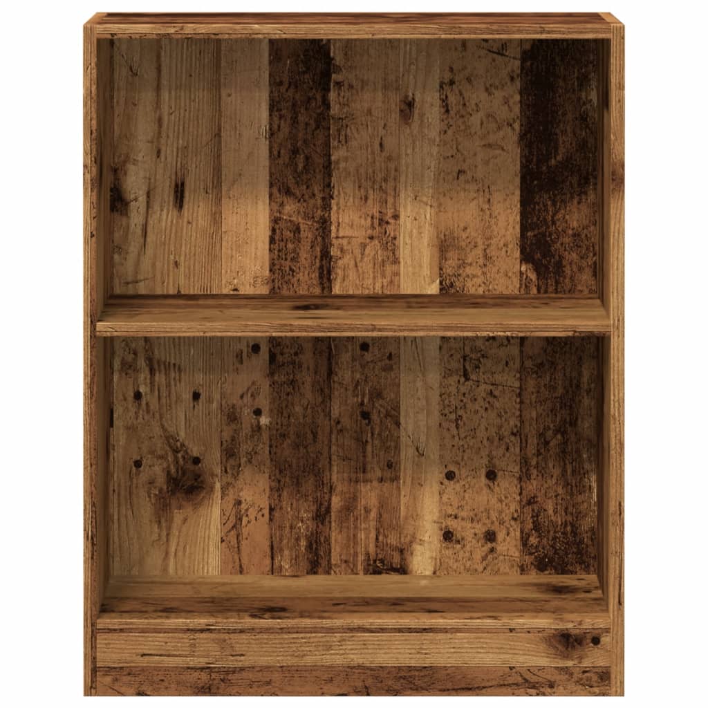 Boekenkast 60x24x76 cm bewerkt hout oud houtkleurig is nu te koop bij PeponiXL, paradijselijk wonen!