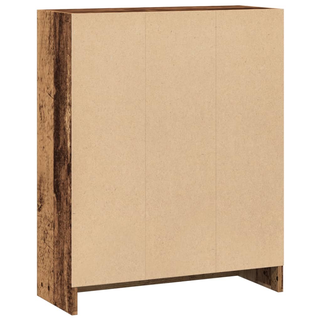 Boekenkast 60x24x76 cm bewerkt hout oud houtkleurig is nu te koop bij PeponiXL, paradijselijk wonen!