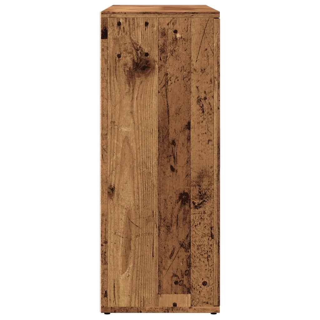 Dressoir 91x29,5x75 cm bewerkt hout oud houtkleurig is nu te koop bij PeponiXL, paradijselijk wonen!