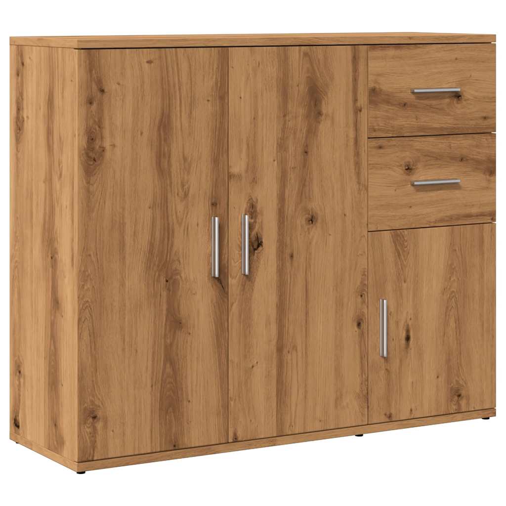 Dressoir Artisan Eikenhout 91x29,5x75 cm Bewerkt Hout is nu te koop bij PeponiXL, paradijselijk wonen!