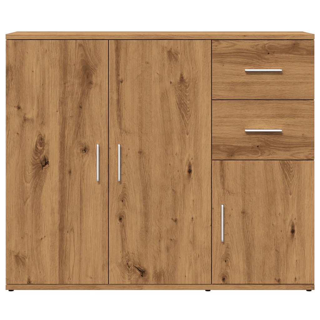 Dressoir Artisan Eikenhout 91x29,5x75 cm Bewerkt Hout is nu te koop bij PeponiXL, paradijselijk wonen!