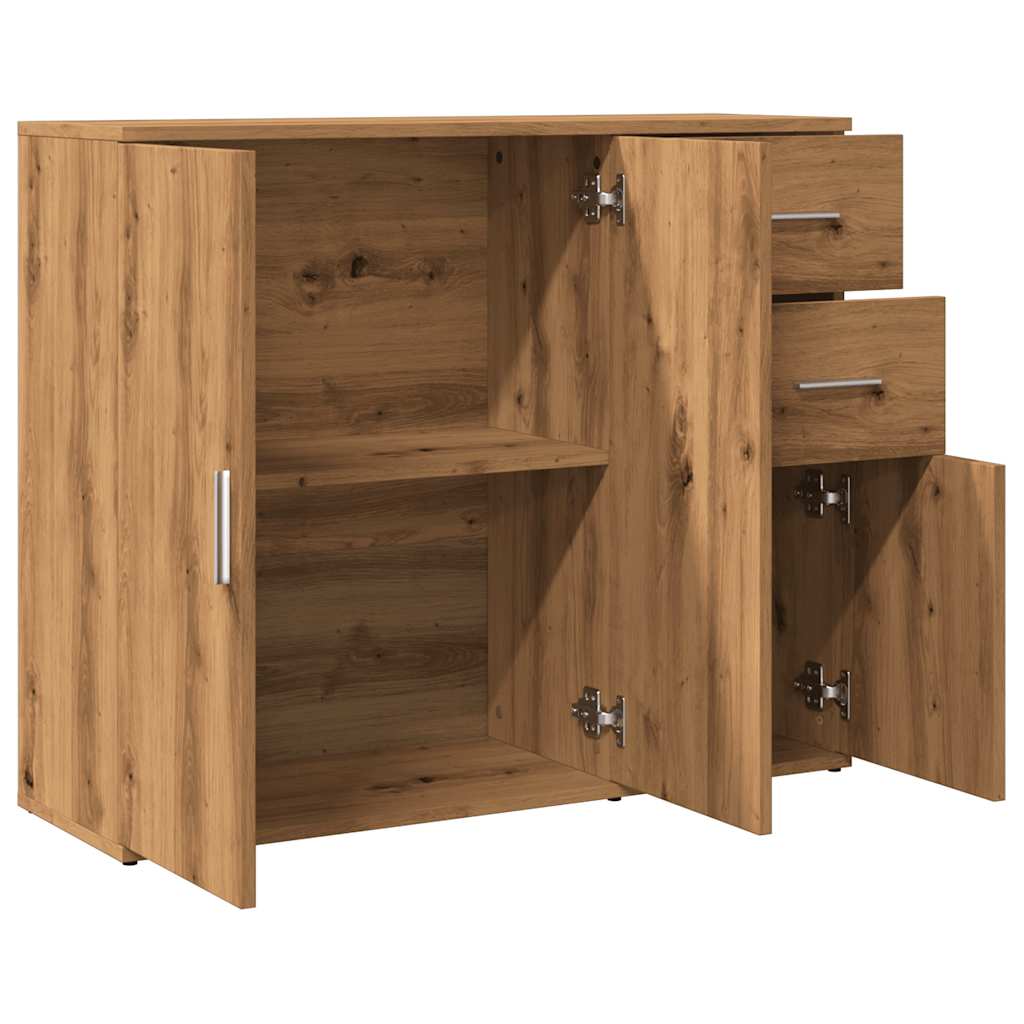 Dressoir Artisan Eikenhout 91x29,5x75 cm Bewerkt Hout is nu te koop bij PeponiXL, paradijselijk wonen!