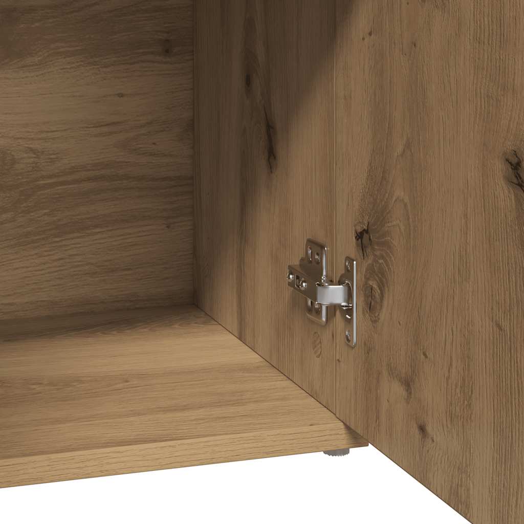 Dressoir Artisan Eikenhout 91x29,5x75 cm Bewerkt Hout is nu te koop bij PeponiXL, paradijselijk wonen!