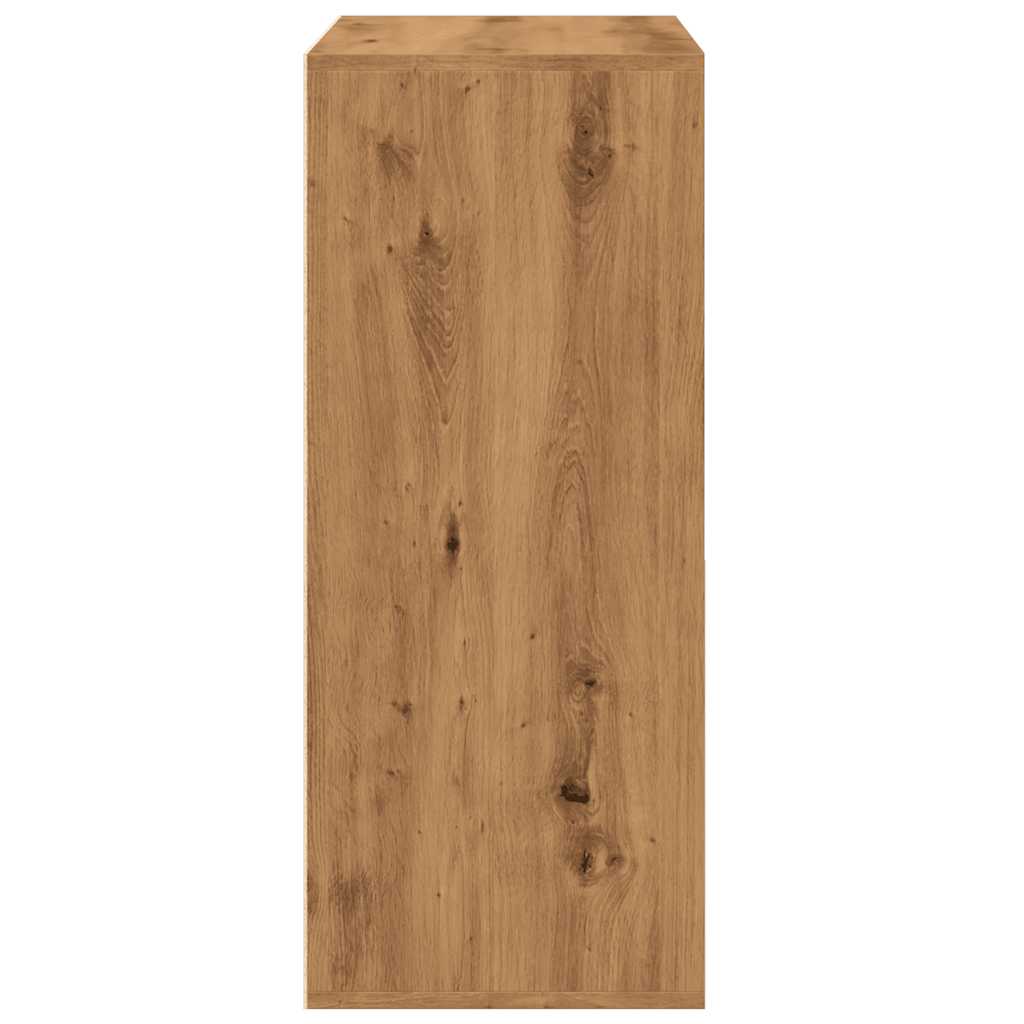 Schoenenkast 60x35x84 cm bewerkt hout artisanaal eikenkleur is nu te koop bij PeponiXL, paradijselijk wonen!