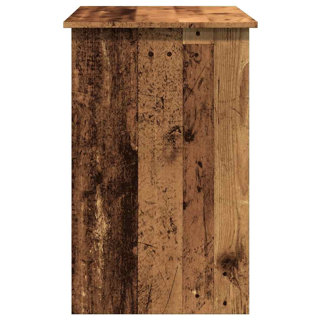 Bureau 100x50x76 cm bewerkt hout oud houtkleurig is nu te koop bij PeponiXL, paradijselijk wonen!