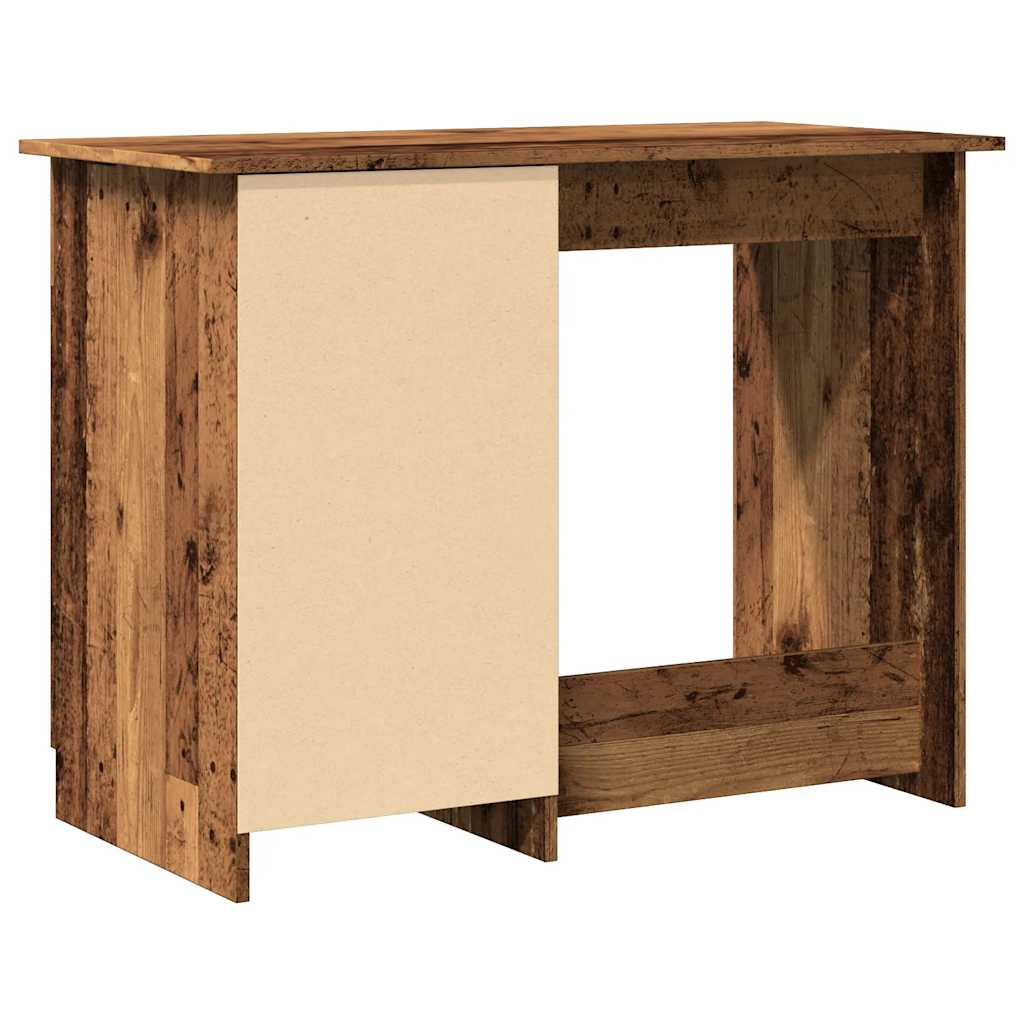 Bureau 100x50x76 cm bewerkt hout oud houtkleurig is nu te koop bij PeponiXL, paradijselijk wonen!