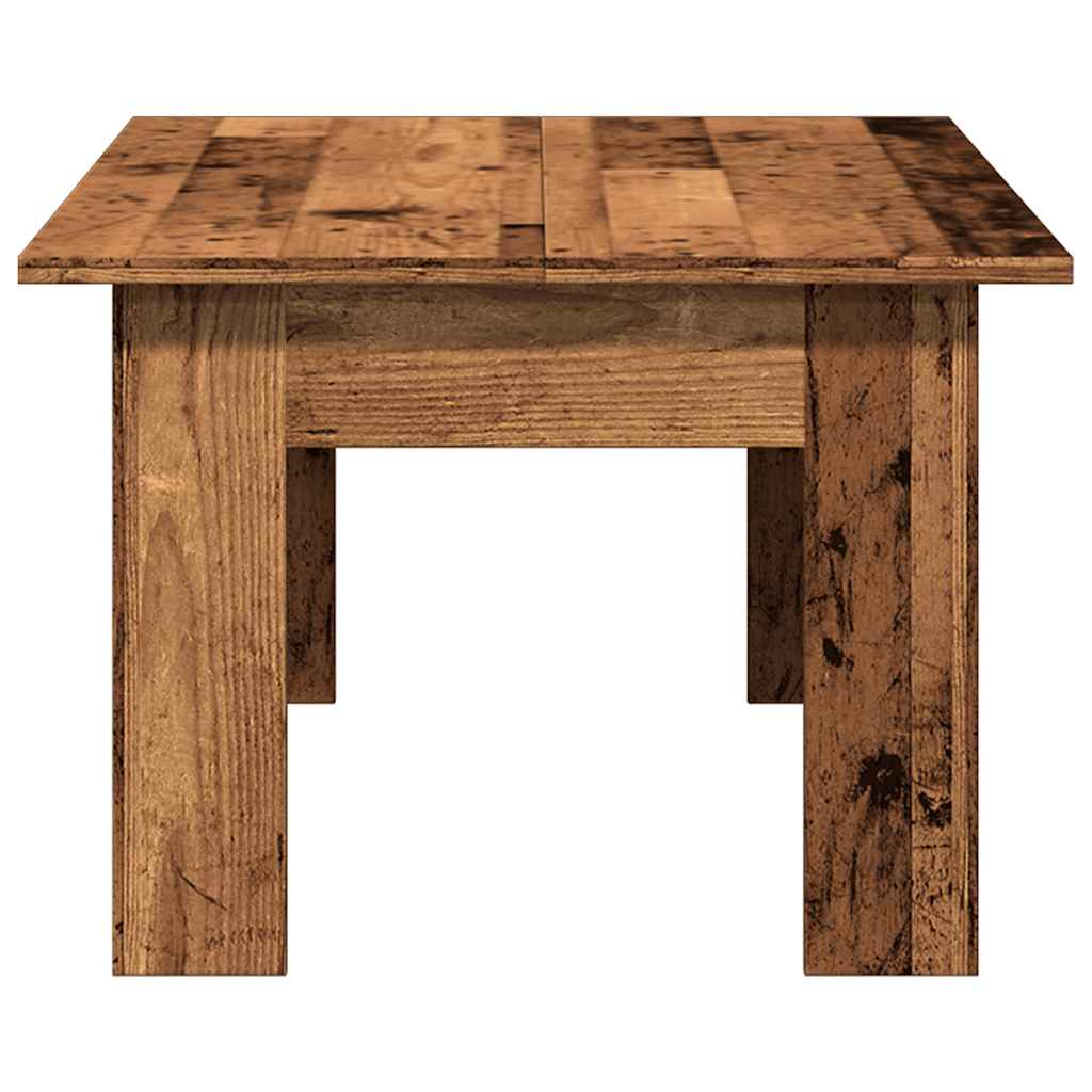 Salontafel 100x60x42 cm bewerkt hout oud houtkleurig is nu te koop bij PeponiXL, paradijselijk wonen!