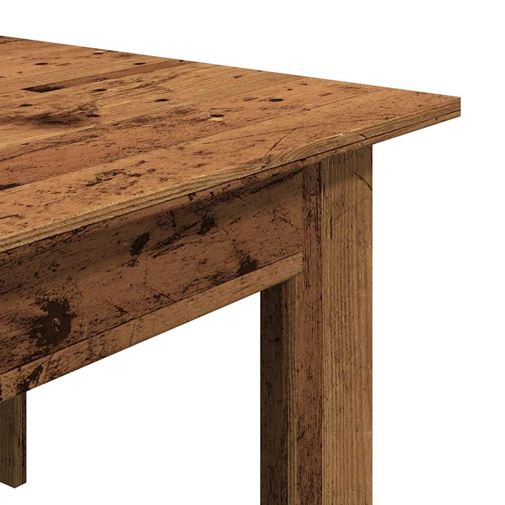 Salontafel 100x60x42 cm bewerkt hout oud houtkleurig is nu te koop bij PeponiXL, paradijselijk wonen!