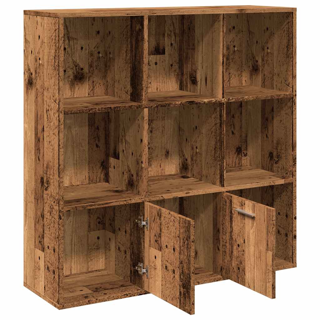 Boekenkast 98x29x97,5 cm bewerkt hout oud houtkleurig is nu te koop bij PeponiXL, paradijselijk wonen!