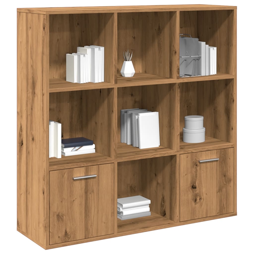 Boekenkast 98x29x97,5 cm bewerkt hout artisanaal eikenkleur is nu te koop bij PeponiXL, paradijselijk wonen!