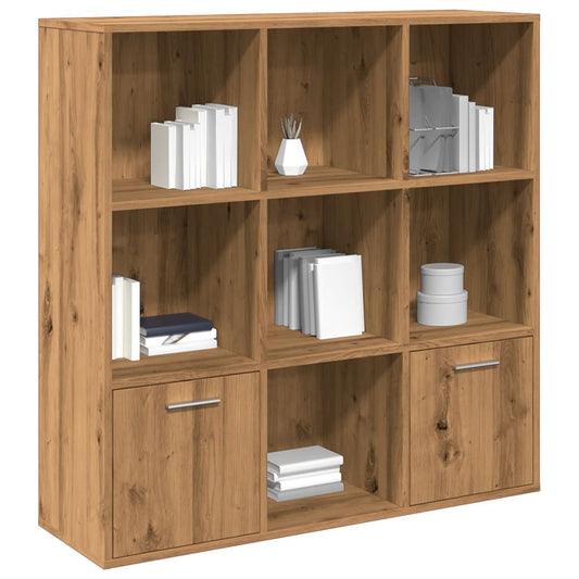 Boekenkast 98x29x97,5 cm bewerkt hout artisanaal eikenkleur is nu te koop bij PeponiXL, paradijselijk wonen!