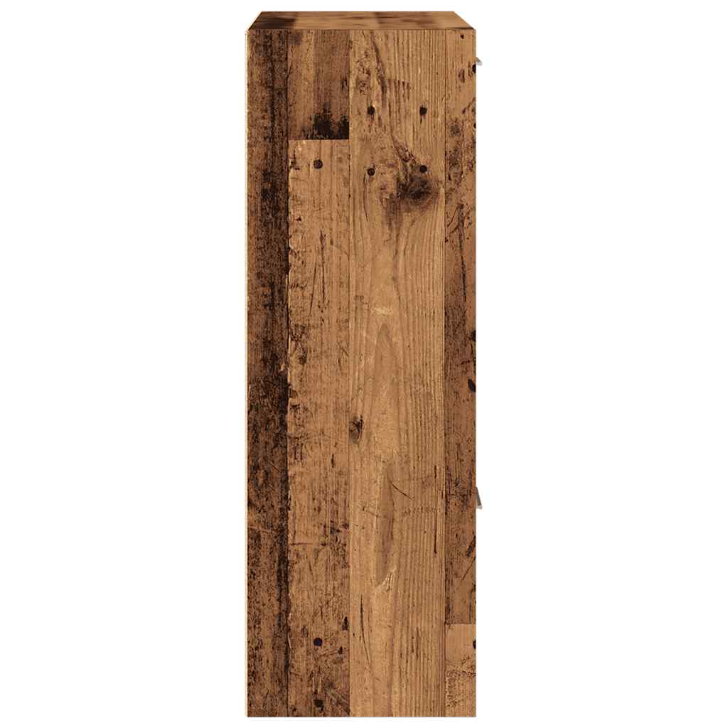 Boekenkast 60,5x30x90 cm bewerkt hout oud houtkleurig is nu te koop bij PeponiXL, paradijselijk wonen!