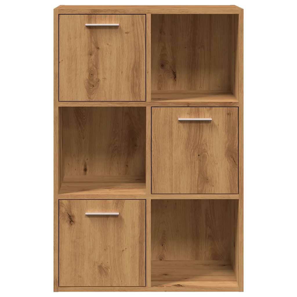 Boekenrek 60,5x30x90 cm bewerkt hout artisanaal eikenkleurig is nu te koop bij PeponiXL, paradijselijk wonen!