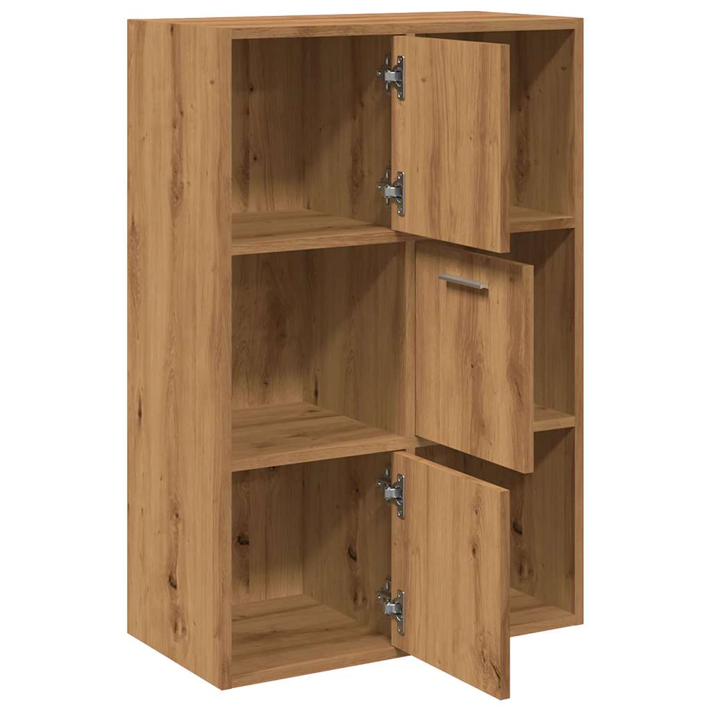 Boekenrek 60,5x30x90 cm bewerkt hout artisanaal eikenkleurig is nu te koop bij PeponiXL, paradijselijk wonen!