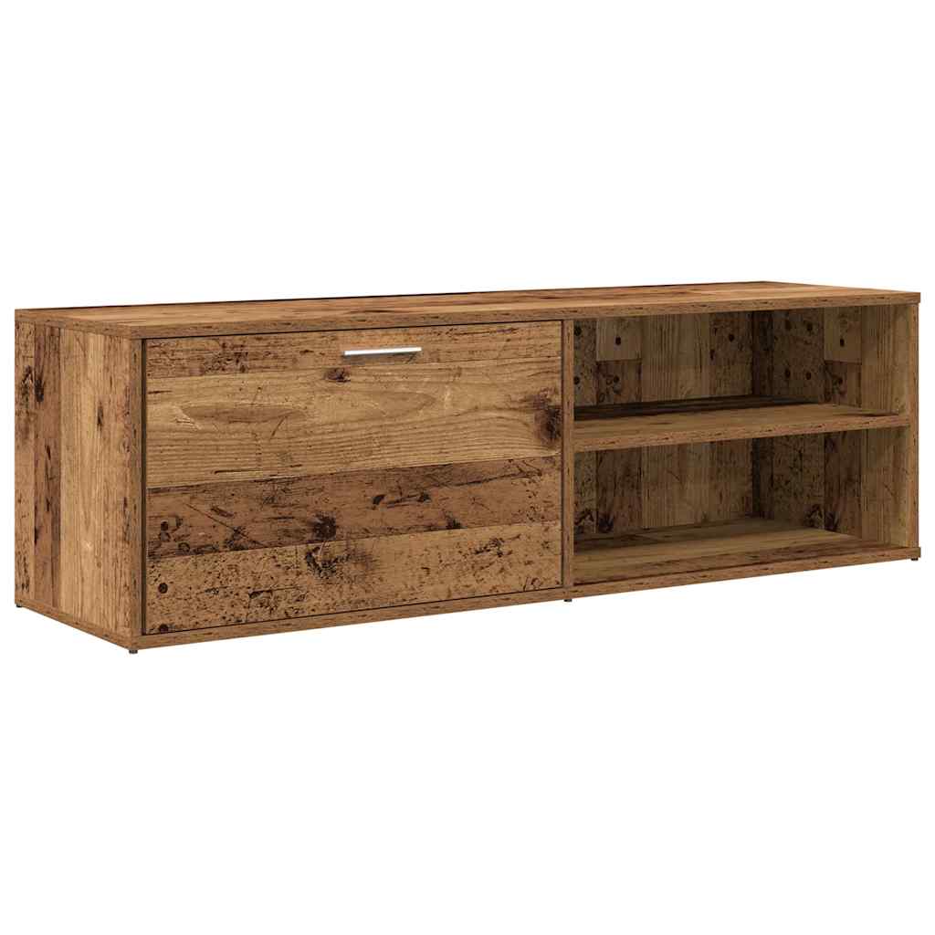 Tv-meubel 120x34x37 cm bewerkt hout oud houtkleurig is nu te koop bij PeponiXL, paradijselijk wonen!