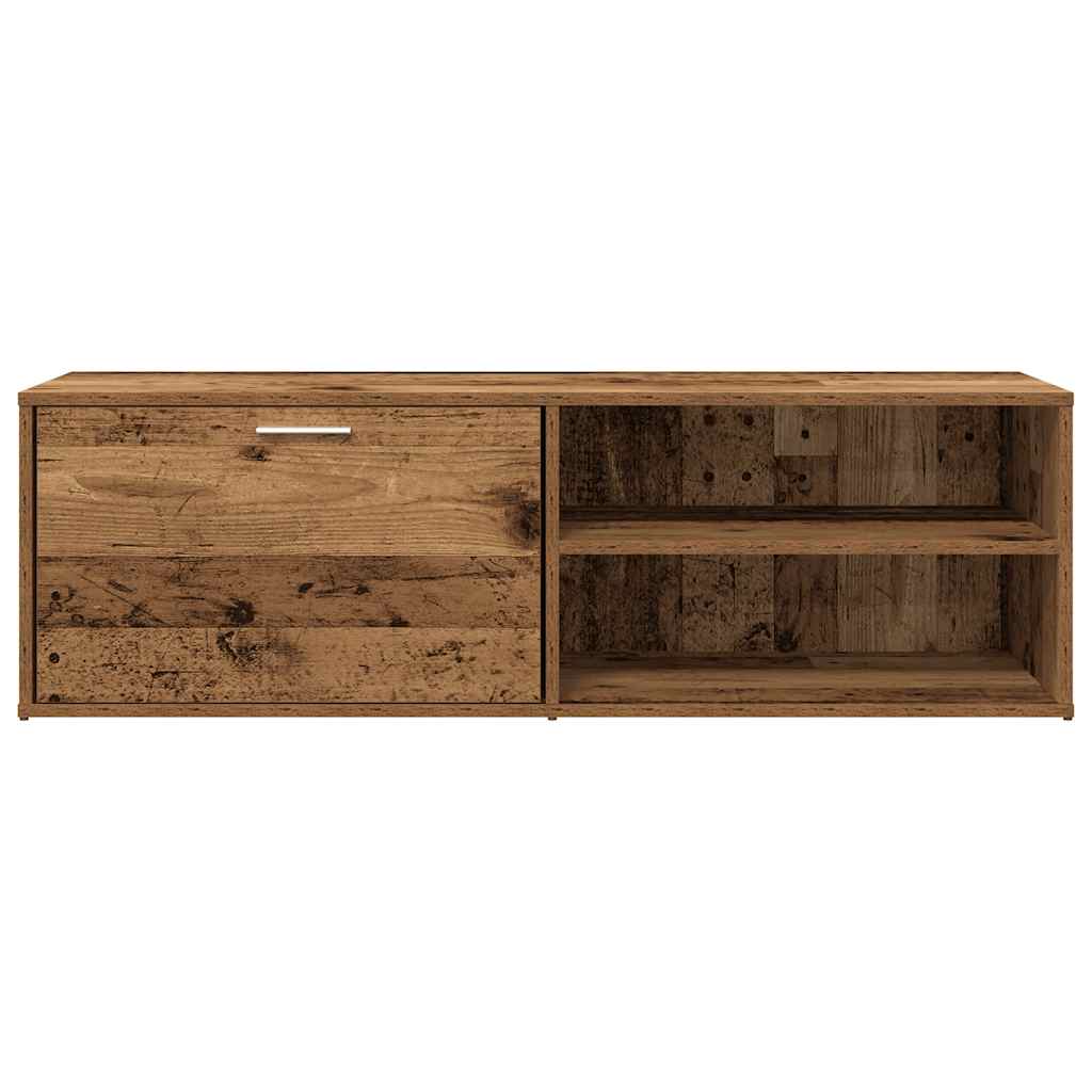 Tv-meubel 120x34x37 cm bewerkt hout oud houtkleurig is nu te koop bij PeponiXL, paradijselijk wonen!