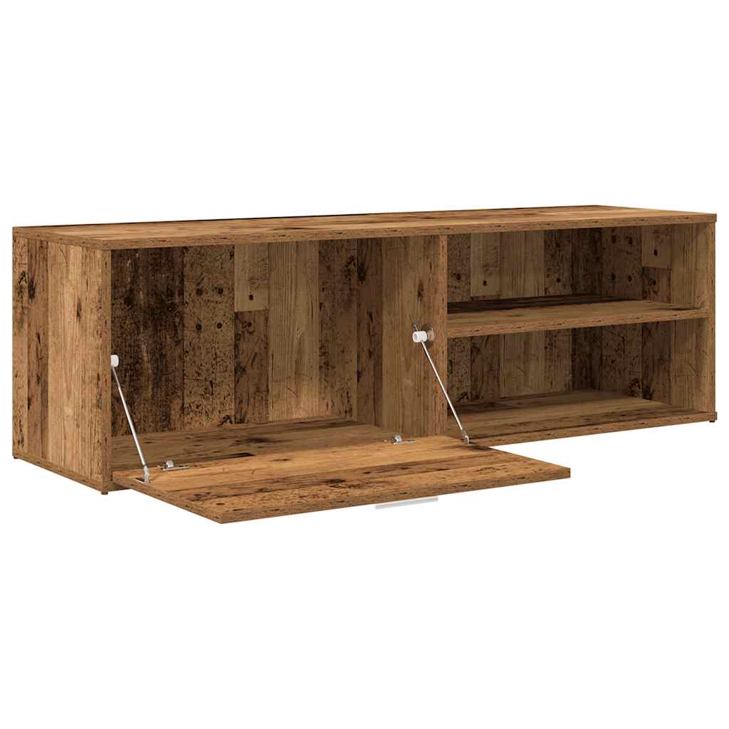 Tv-meubel 120x34x37 cm bewerkt hout oud houtkleurig is nu te koop bij PeponiXL, paradijselijk wonen!