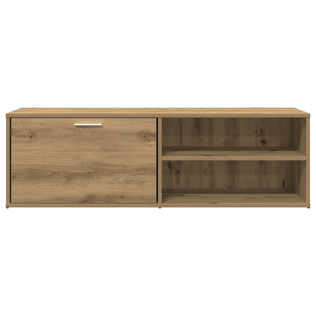Tv-meubel 120x34x37 cm bewerkt hout artisanaal eikenkleur is nu te koop bij PeponiXL, paradijselijk wonen!