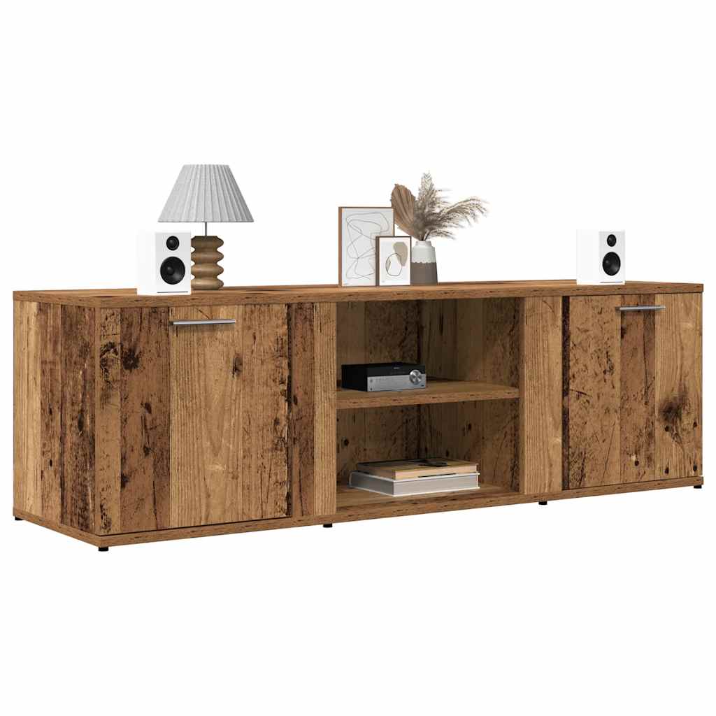 Tv-meubel 120x34x37 cm bewerkt hout oud houtkleurig is nu te koop bij PeponiXL, paradijselijk wonen!