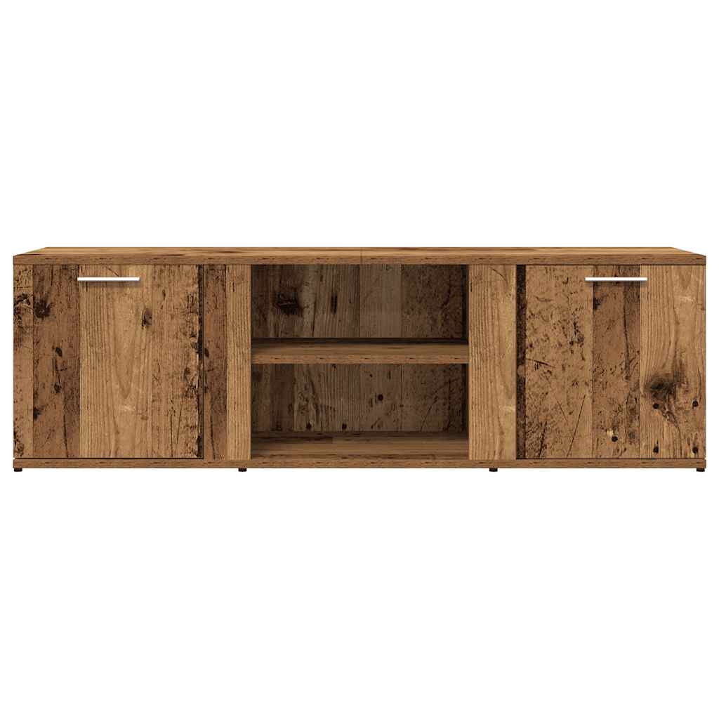 Tv-meubel 120x34x37 cm bewerkt hout oud houtkleurig is nu te koop bij PeponiXL, paradijselijk wonen!