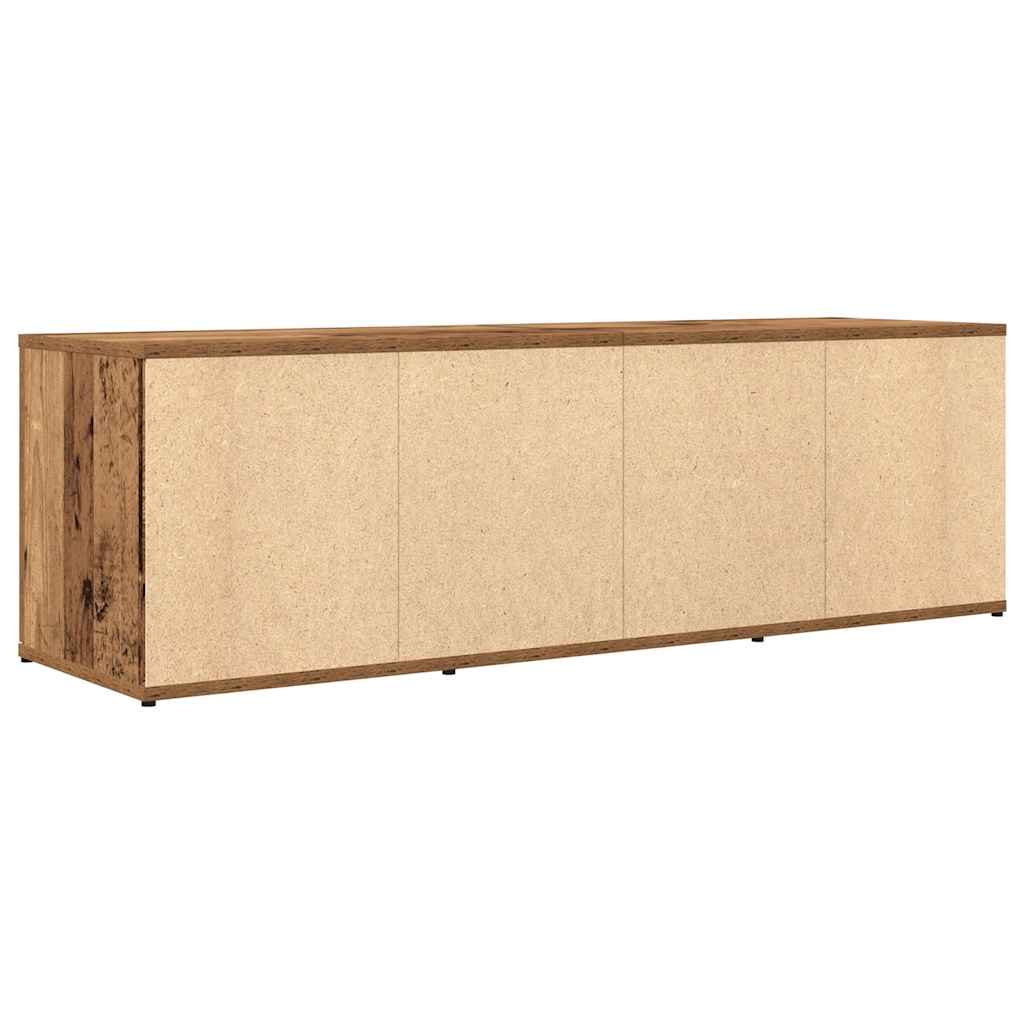 Tv-meubel 120x34x37 cm bewerkt hout oud houtkleurig is nu te koop bij PeponiXL, paradijselijk wonen!