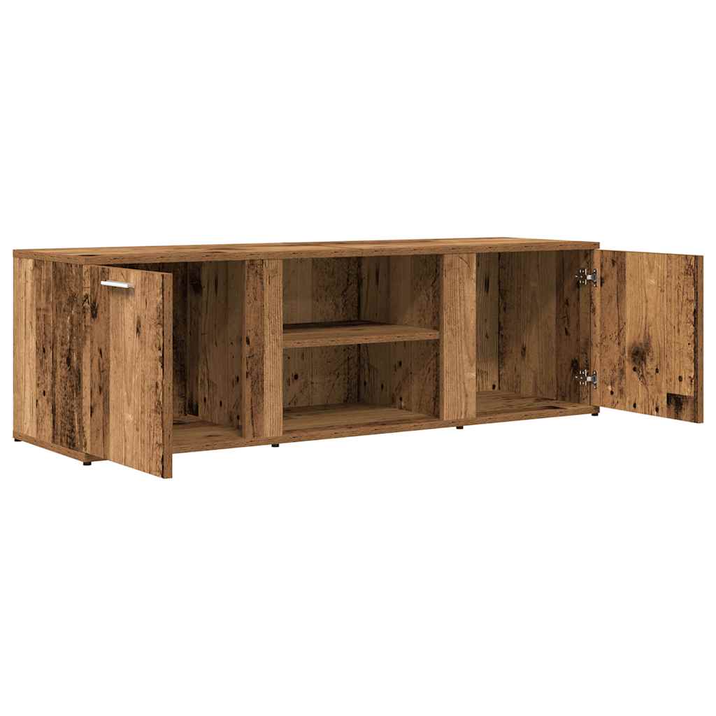 Tv-meubel 120x34x37 cm bewerkt hout oud houtkleurig is nu te koop bij PeponiXL, paradijselijk wonen!