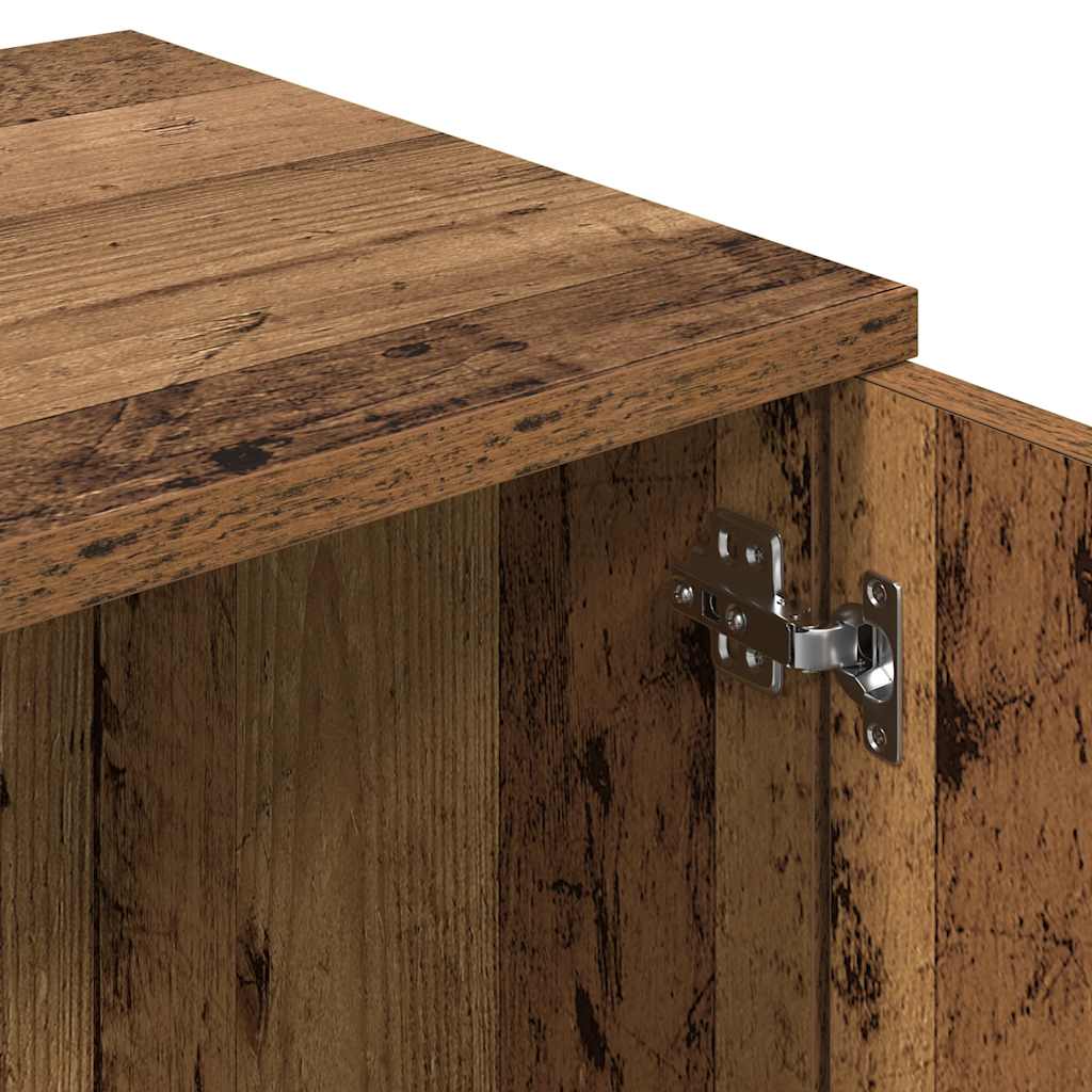 Tv-meubel 120x34x37 cm bewerkt hout oud houtkleurig is nu te koop bij PeponiXL, paradijselijk wonen!