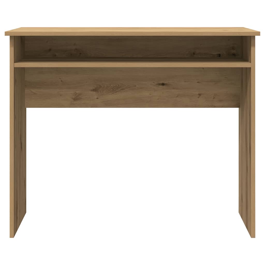 Bureau 90x50x74 cm bewerkt hout artisanaal eikenkleur is nu te koop bij PeponiXL, paradijselijk wonen!