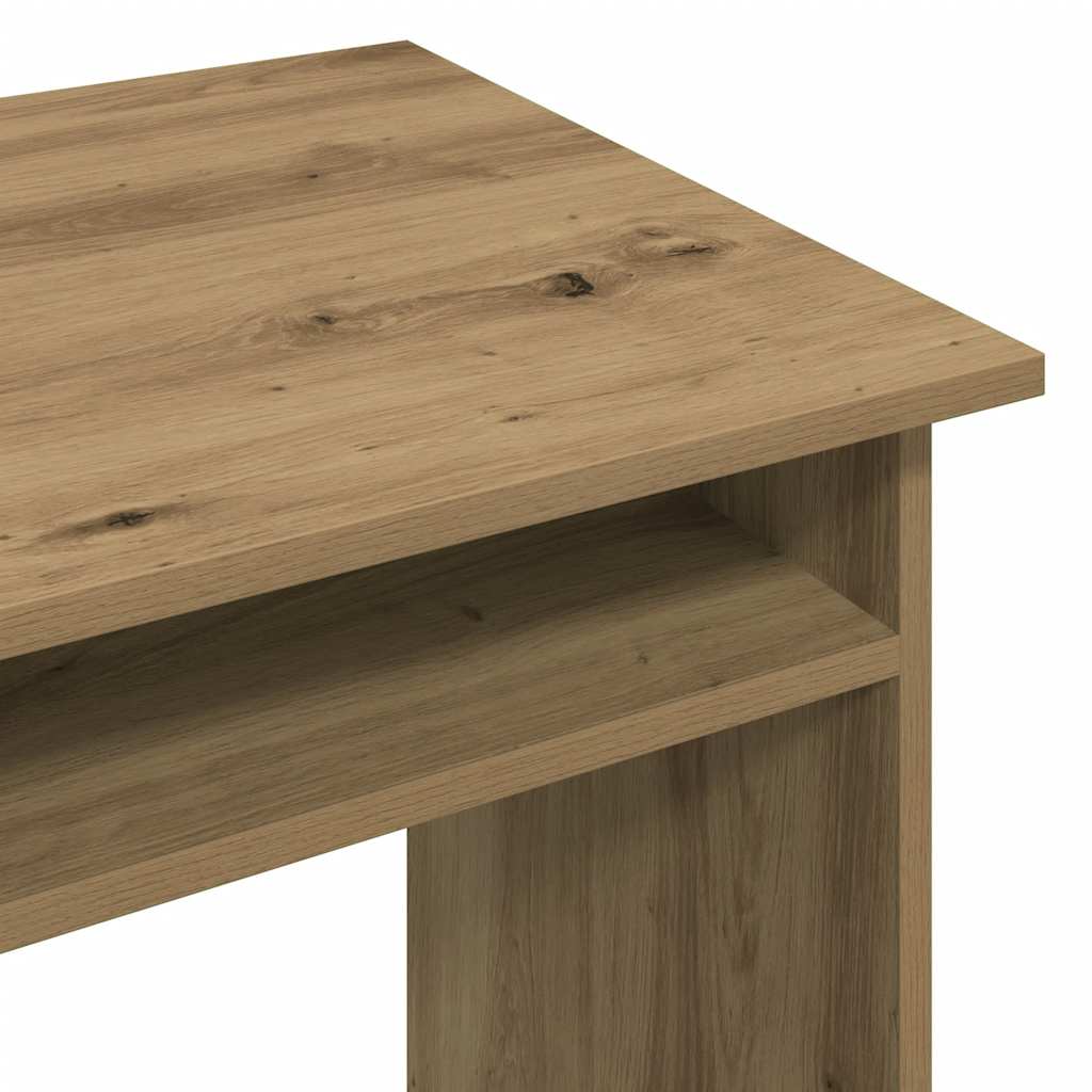 Bureau 90x50x74 cm bewerkt hout artisanaal eikenkleur is nu te koop bij PeponiXL, paradijselijk wonen!
